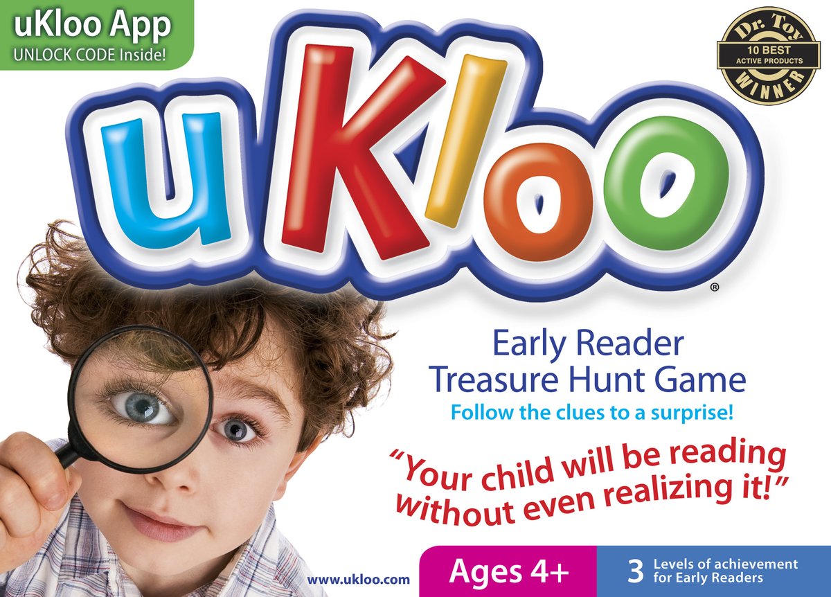 Get your kids up and moving with a fun treasure hunt game this #christmas! uKloo has been awarded by #teachers #parents and #reading #specialists Great for #allabilities #gifted #ADHD. available .<a href="/amazonca/">Amazon Canada</a> .<a href="/amazon/">Amazon</a> ukloo.com