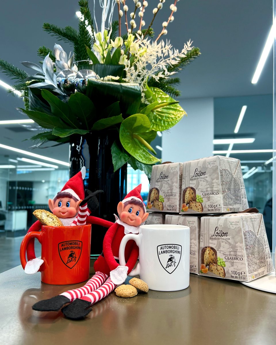 Jingle and Jangle enjoying a coffee break.. you can have your own Lamborghini mug too- the perfect gift for Christmas❤️

Call 01162601111 to speak to our Parts team about buying your own!

#Lamborghini #LamborghiniLeicester