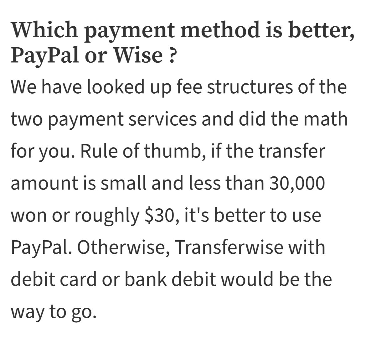 kfridayofficial's tweet photo. PayPal or Wise? 🤔
We checked for you which payment method is the cheapest!
#kfriday #kpopshop #paypal #wise #cheap #ktips #kpophelp #buyer #kpopbuyer #kpopper https://t.co/4pZv4yvrAL