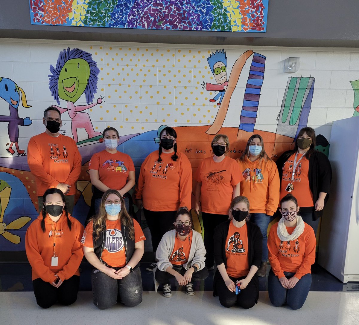 BalwinSchool's tweet photo. Every 1st of the month Balwin continues our Orange Shirt Day to keep the conversation and learning going around Residential Schools. #balwinfamily https://t.co/B2WmWCLUEz