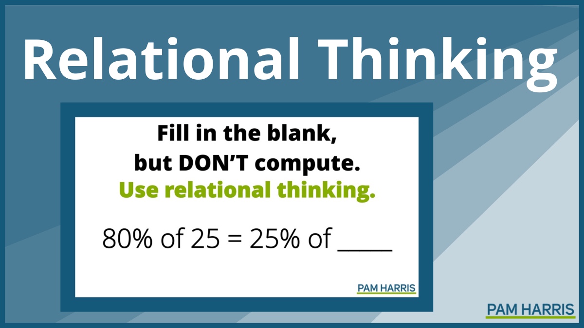 pwharris's tweet photo. We need students to reason, think before solving, participate in mathematical discussions! But how!? Relational thinking is a great routine to do just that. Want more? https://t.co/w7t1y7SIAA 

#MTBoS #ITeachMath #MathIsFigureOutAble #Elemmathchat #MSmathchat #HSmathchat https://t.co/Cxjj6loXI3