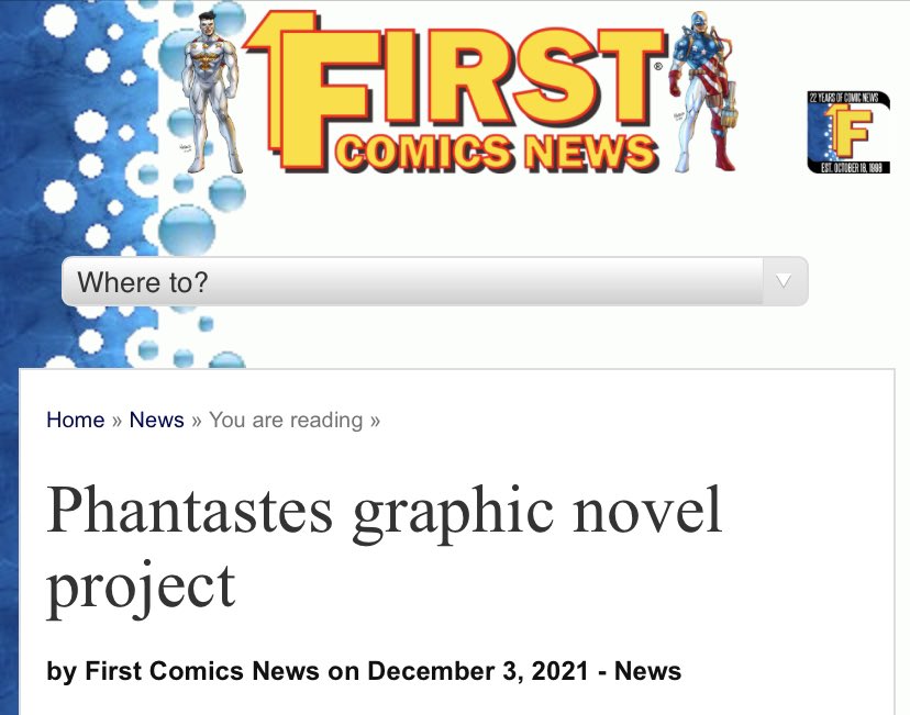 Cave thanks <a href="/FirstComicsNews/">First Comics News</a> for posting this article about our Phantastes graphic novel adaptation, now available for pre-orders on Indiegogo InDemand

#crowdfunding #graphic novels #GeorgeMacDonald. 

Track our progress at phantastescomic.com