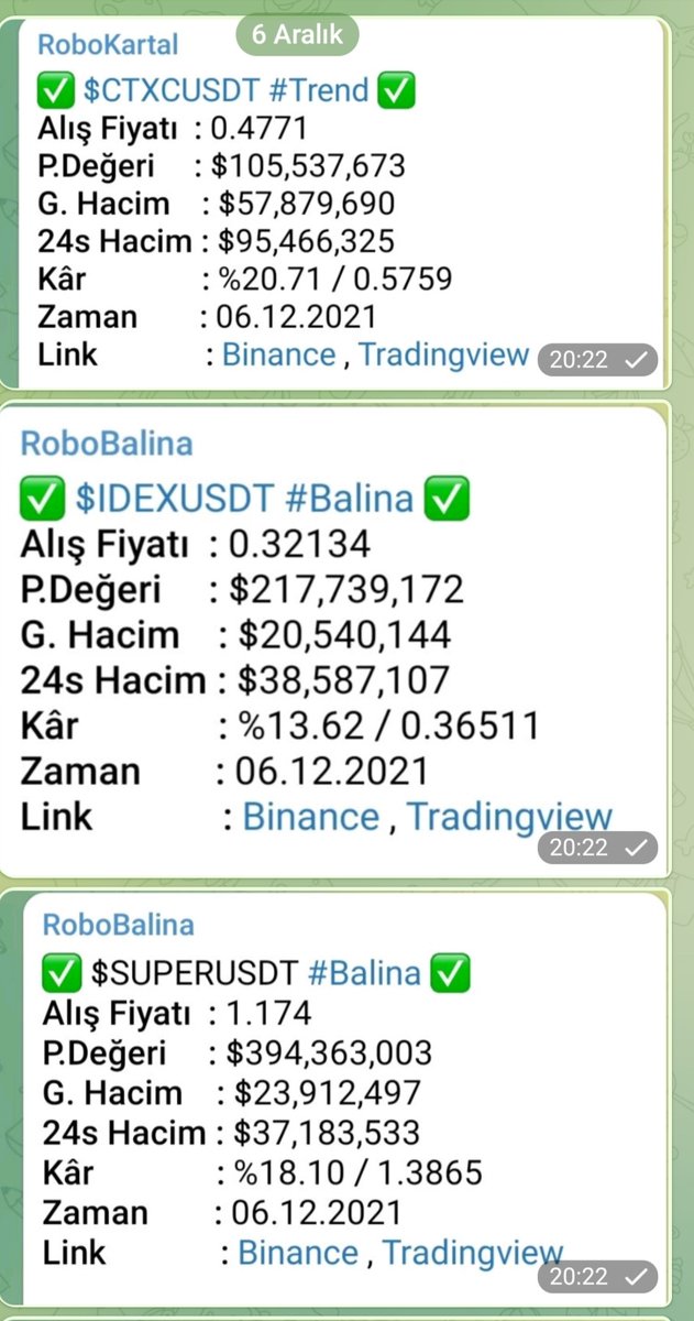 Borsaanaliz07's tweet photo. Sinyal robotunun bugun paylaştığı bazı sinyallerin getiri oranları.Eger yukselecek bir coin mutlaka sinyale takılır
#elfusd %43 #nulsusd %30
#ctxcusd %21 #idexusd %14 #superusd %18 #viteusd %11
#winusd %16 #atausd %13
 #duskusd %11 #ctkusd %14
KATILIM LINK
https://t.co/nrmYN8aAi9 https://t.co/2QbJAhCcVK