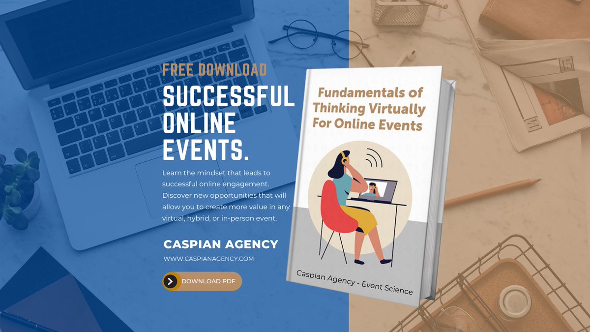 caspianagency's tweet photo. Do you host virtual, hybrid or in-person events? Looking to create more value &amp; maximize impact? Get your FREE PDF EVENT guide. https://t.co/5w1Yy3PUKC

Learn real-world insights, strategic solutions, innovative ideas &amp; more. 

#eventprofs #meetingprofs #eventscience #MPI #PCMA https://t.co/jXaKzW9omG