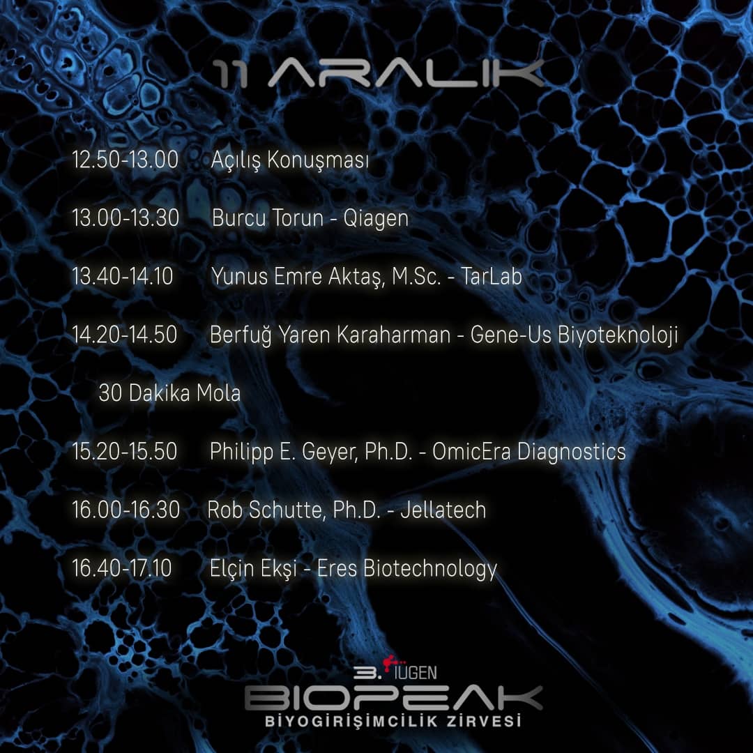 iugenetics's tweet photo. Her sene İÜGEN olarak düzenlediğimiz Türkiye'nin ilk ve tek öğrenci tabanlı biyogirişimcilik zirvesi BioPeak etkinliğimiz 11-12 Aralık tarihlerinde Zoom platformu üzerinden online olarak gerçekleştirilecektir.  Biyogirişimcilik alanına ilgili herkesi etkinliğimize bekliyoruz! https://t.co/ozW3PFg02h
