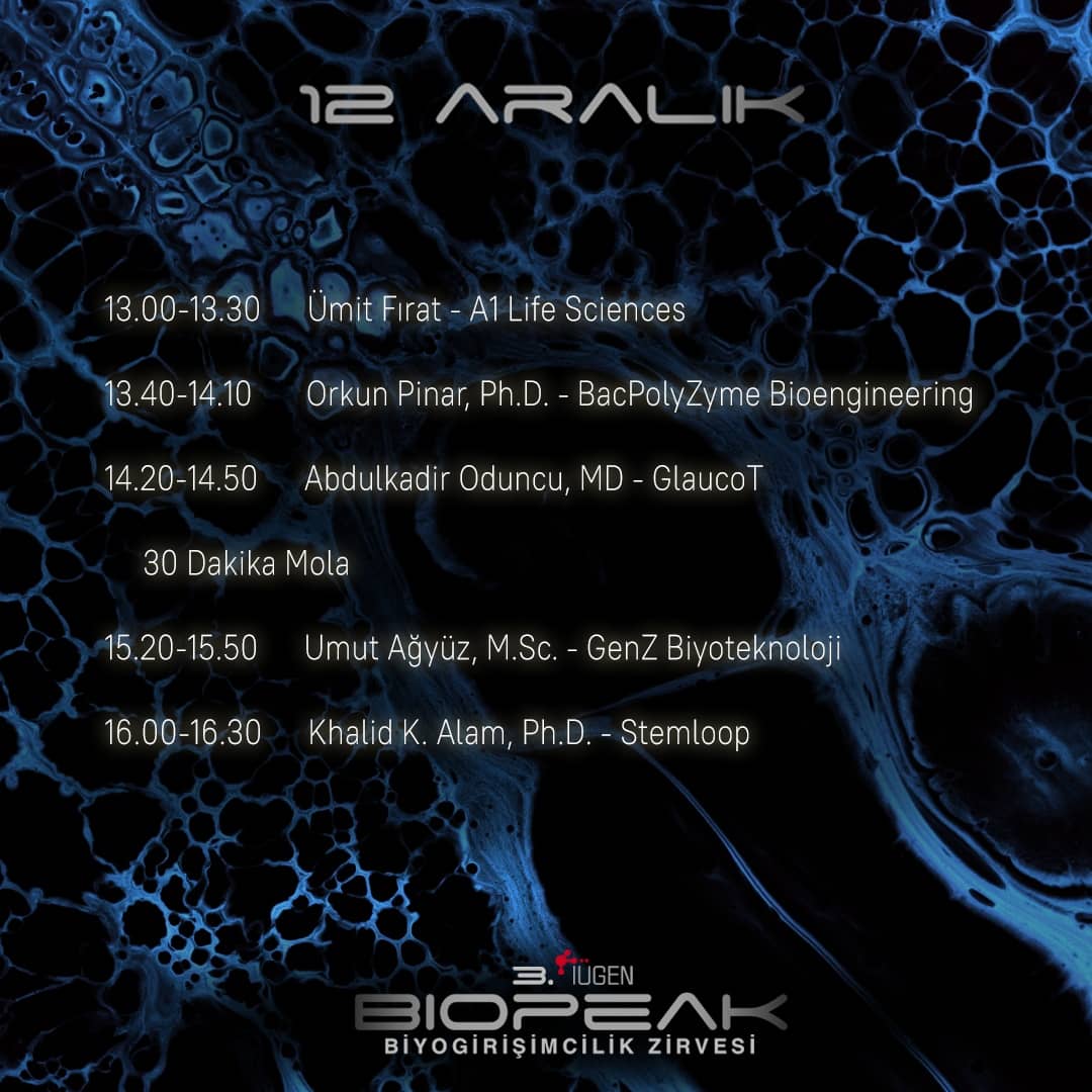 iugenetics's tweet photo. Her sene İÜGEN olarak düzenlediğimiz Türkiye'nin ilk ve tek öğrenci tabanlı biyogirişimcilik zirvesi BioPeak etkinliğimiz 11-12 Aralık tarihlerinde Zoom platformu üzerinden online olarak gerçekleştirilecektir.  Biyogirişimcilik alanına ilgili herkesi etkinliğimize bekliyoruz! https://t.co/ozW3PFg02h