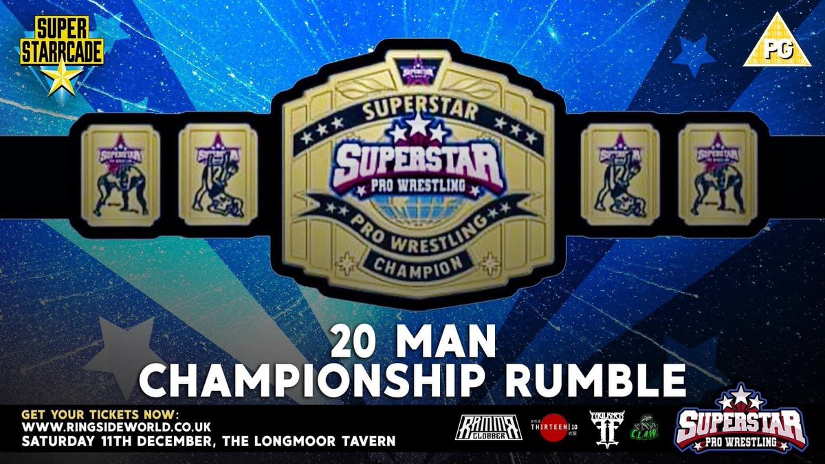 We are days away from crowning our first ever Superstar Pro Wrestling champion in a massive 20-person rumble match!

Who will walk away as your inaugural champion?

⭐️TICKETS AVAILABLE NOW⭐️
ringsideworld.co.uk/fb232485423546…
