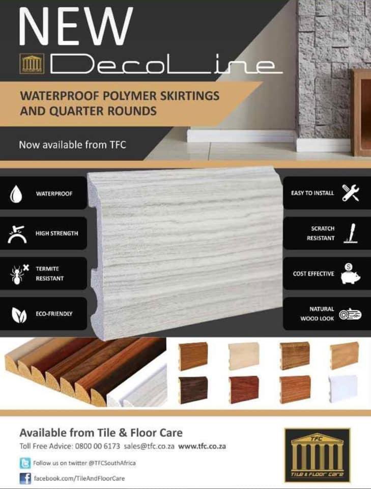 TFCSouthAfrica's tweet photo. The classic's will never go out of style!
#waterproof Polymer Skirtings and Quarter Rounds #Decoline #tfc https://t.co/jZqgFQp8a2