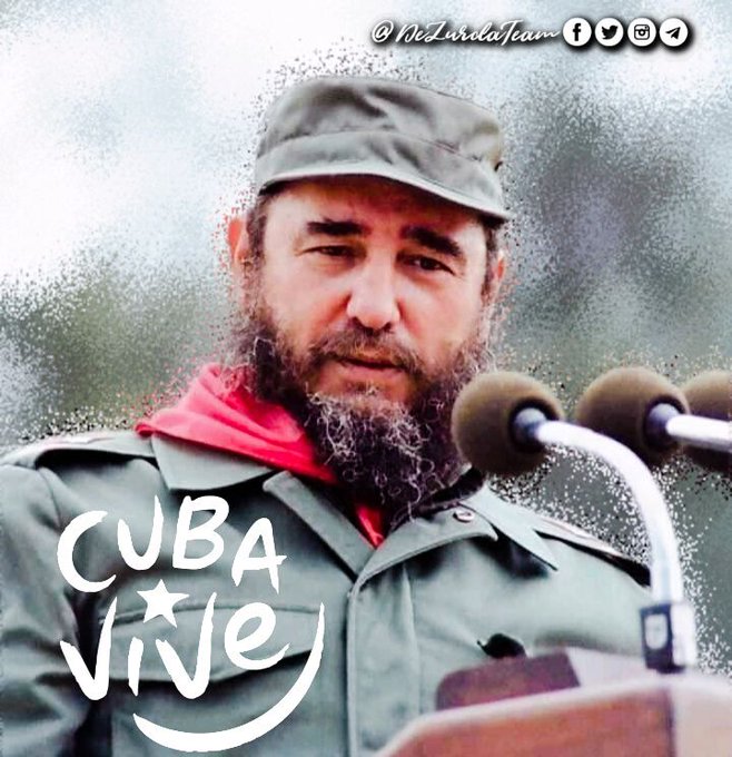CubanoGallito's tweet photo. # Amigos de FIDEL #  Jamas nos rendiremos # 🇨🇺💙😄 https://t.co/WZiRs2DRo6