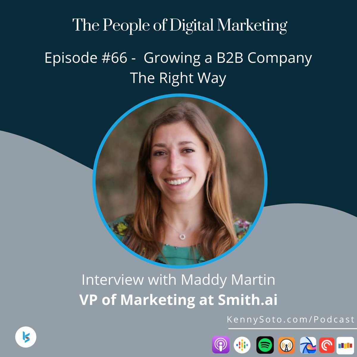 There's a new episode of The People of #digitalmarketing out today, this time featuring @madelainemartin of Smith.ai!

More info below!🧵⬇️