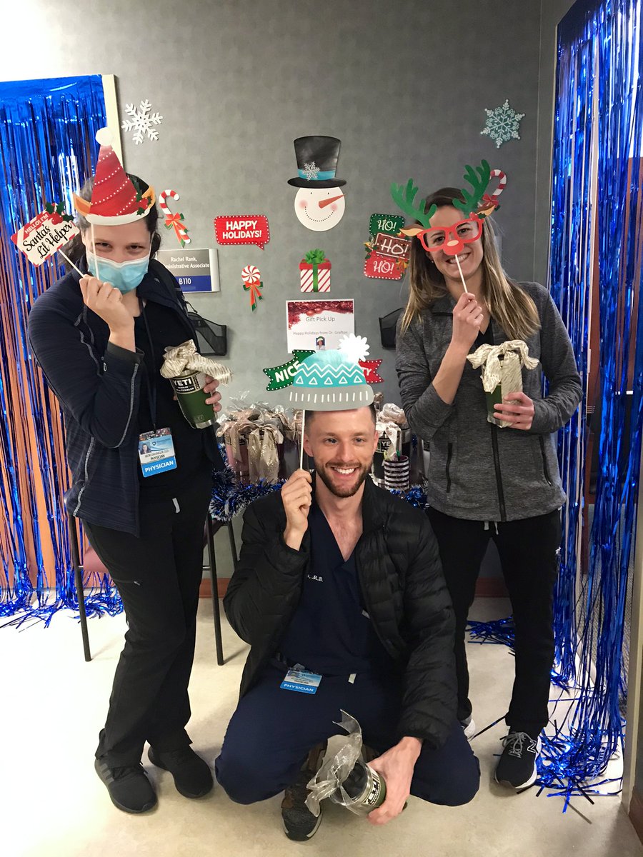 Michelle_PMR's tweet photo. As a result of the generosity of PMR interim chair Dr. Lori Grafton, our physicians, residents & APPs received Yeti tumblers & Starbucks Gift Cards to celebrate the holiday season during our staff lunch today. #PennStatePMR #ResidentWellness #PhysicanWellness https://t.co/PeauordzFB