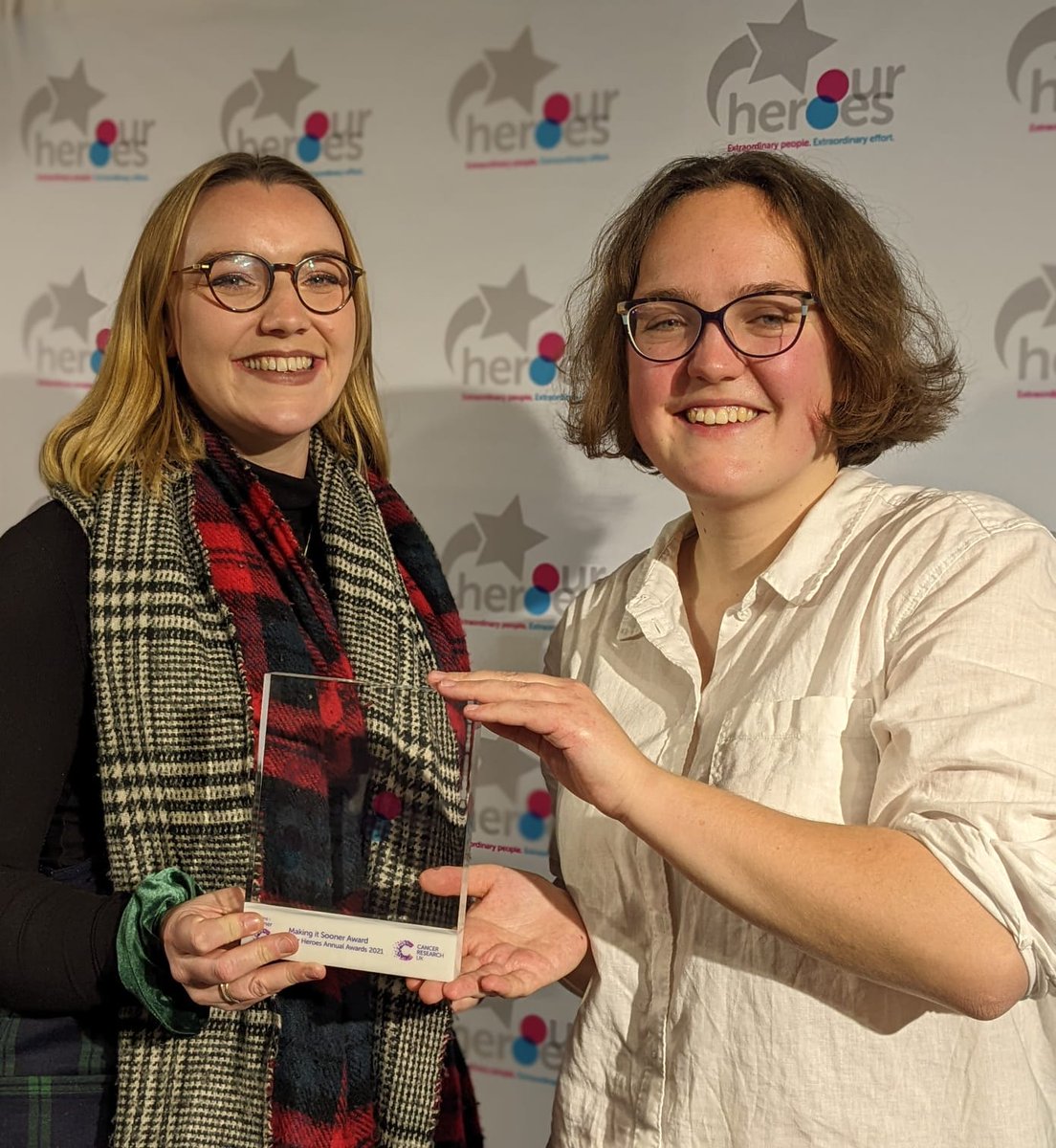So proud to be a runner up for my individual nomination today and thrilled to collect our WINNING award for the Campaigns Team and the #CancerWontWait Campaign!! So deserved by out amazing team <a href="/CRUK_Policy/">Cancer Research UK Policy</a> !!