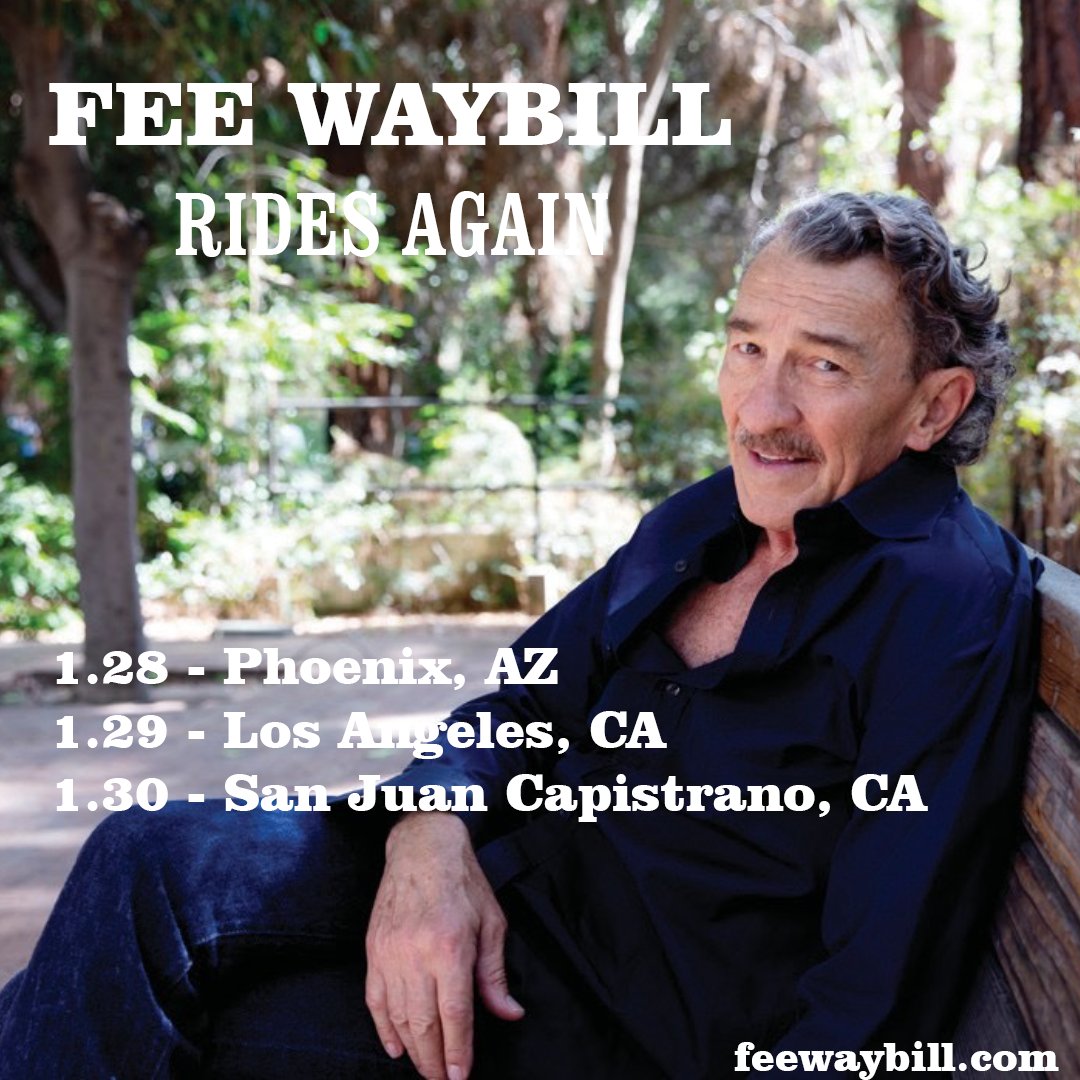 Tickets are on sale now for my solo shows

1.28 - Phoenix, AZ
1.29 - Los Angeles, CA
1.30 - San Juan Capistrano

feewaybill.com