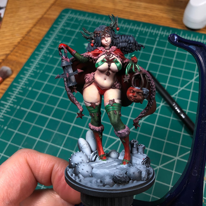 tex_red's tweet photo. Started on Winter Solstice Lucy for the holidays coming up. I was putting this one off as some of the details were... detailed. I'm pretty happy with the model now.
#kingdomdeathmonster #kingdomdeath #miniaturepainting #miniatures #tabletopgames #boardgames #pinup #wip #truewip https://t.co/eBX92MONJ5