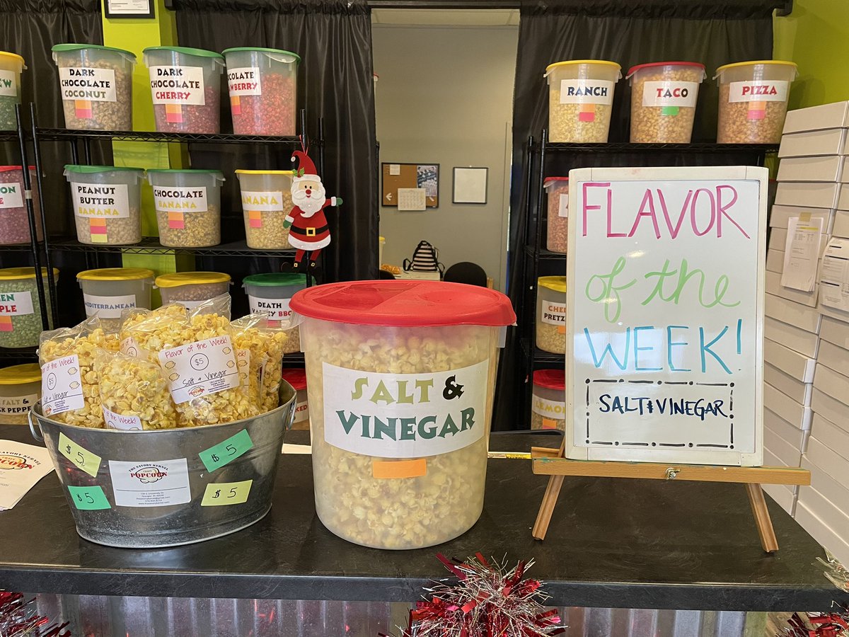 theSavoryKernel's tweet photo. Looking for a salty snack? Come grab a small bag of our Flavor of the Week for only $5! 

Flavor of the Week: Salt &amp; Vinegar https://t.co/cgQw59x7uX