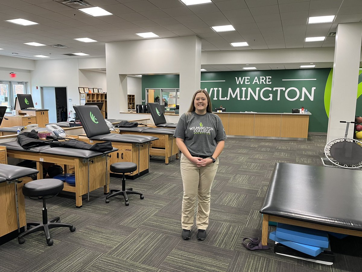 Meet Hanna Edge, she is one of our athletic trainers here on Campus, she covers Women's Soccer, Wrestling, and Men's Lacrosse! Her favorite part about WC is getting to work with all the incredible student-athletes that Wilmington has!