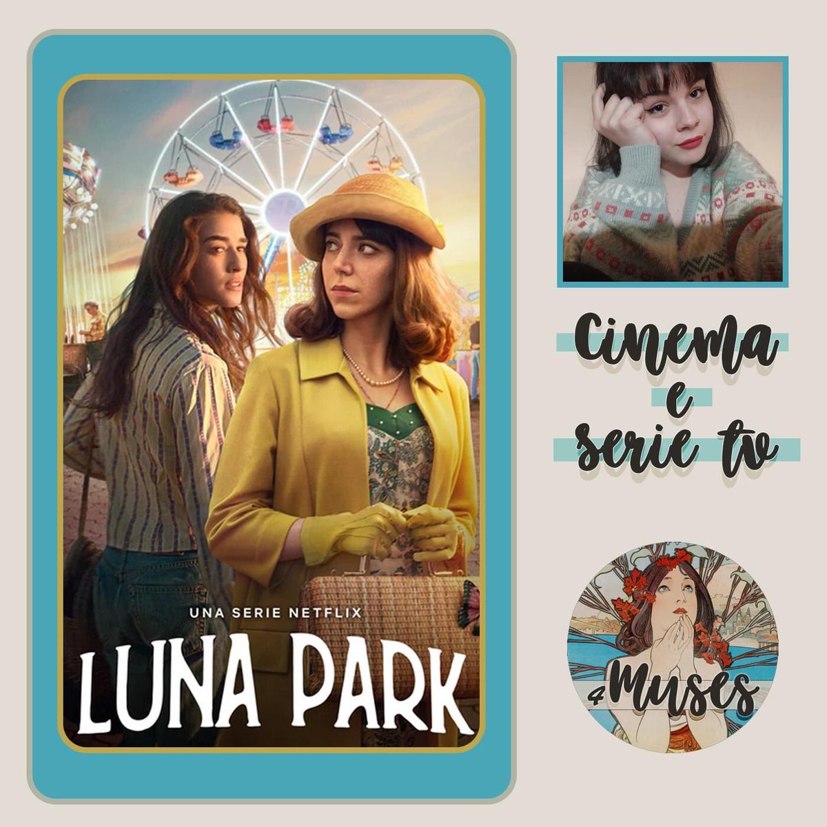4_muses's tweet photo. #CinemaESerieTv: #LunaPark - Recensione 

Dopo aver avuto la fortuna di sentire Isabella Aguilar parlare di Luna Park, abbiamo voluto vedere la serie tv in cui ha messo anima e cuore. 

Commenta l'articolo di @silviabru_  🔽
https://t.co/iIvoCdeq8i https://t.co/EDBAlWl9kr