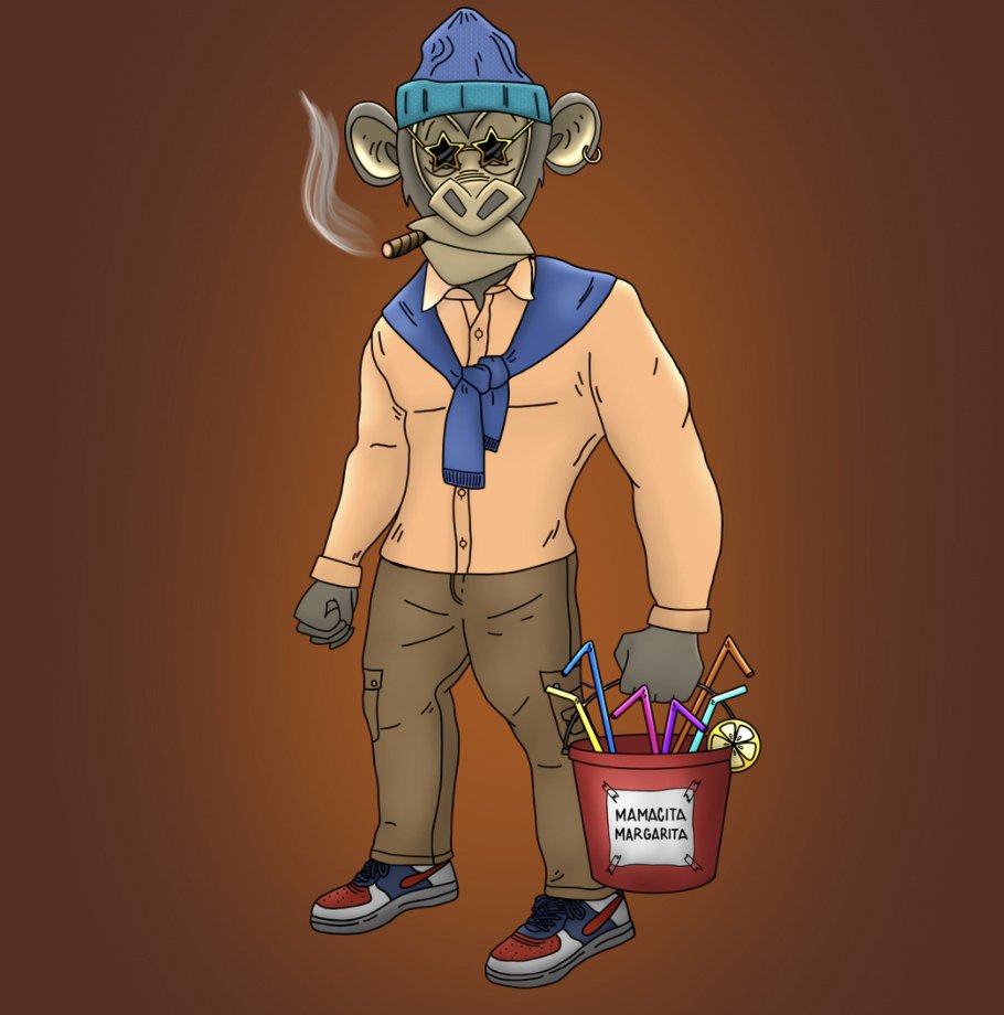 magicdineros's tweet photo. Welcome to the family #mamacitamargarita $RMRK $KSM #NFTs #APENFT @ApesAndArt #buffchimpz  @RmrkApp #thejungle https://t.co/wPtAhsGldk https://t.co/p5CpdsgNQd