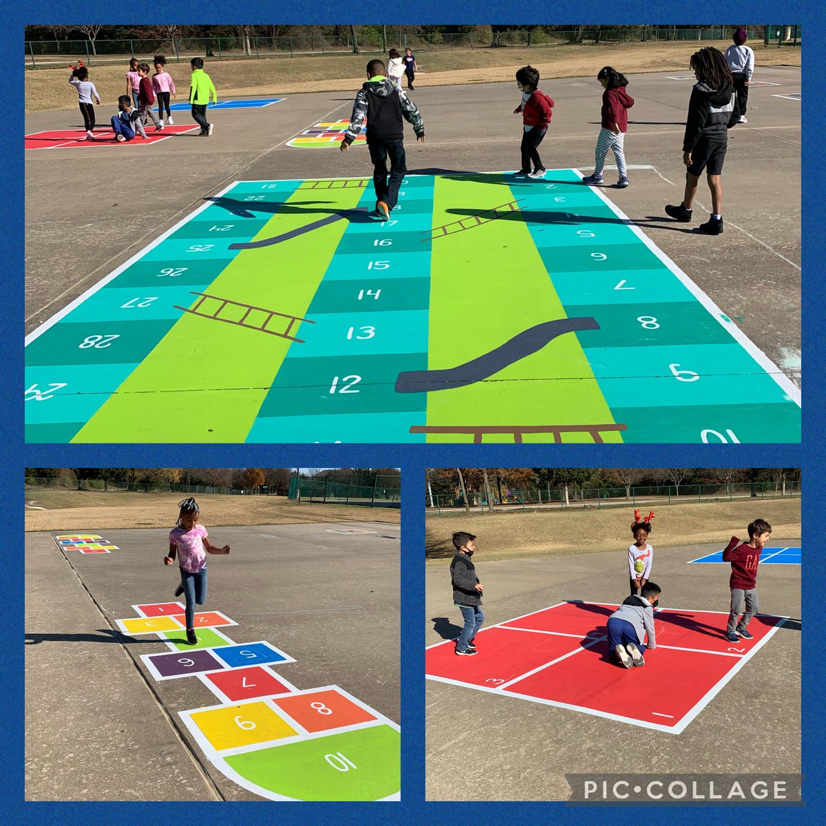 LeslieMarionK's tweet photo. We ❤️ our new blacktop art! Thanks @MarionPTA! 
@MarionMavericks #KindME https://t.co/d0x4Fbyxby