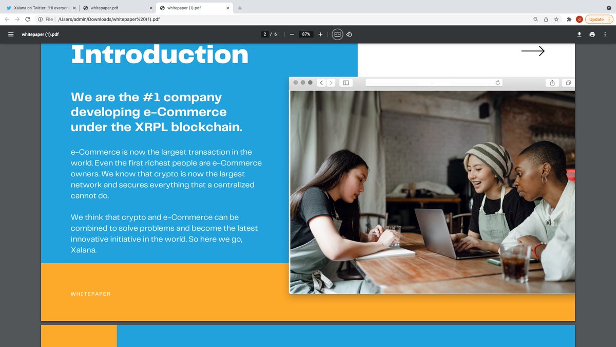 deek790's tweet photo. @XalanaWorld This has got to be a scam or a rug pull, waiting to happen!  For a company claiming to be based in the UK, the overall comprehension of the English language found within the white-paper is shocking! https://t.co/TcakgQTNKI
