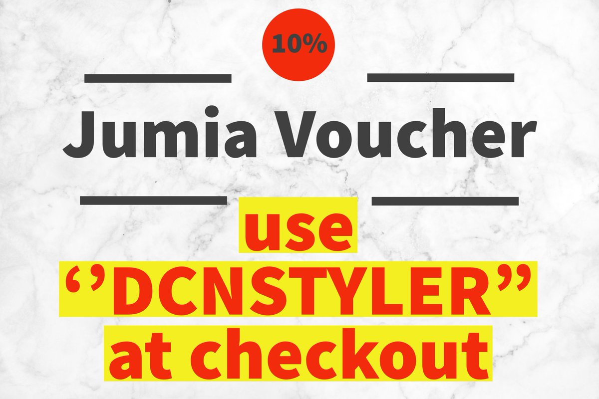 TheFinestyler's tweet photo. Remember, January is about 100 days, Save as much as you can this December!
Use this voucher code: π΄DCNSTYLER π΄
Anytime you order on Jumia and get money off your orders. #Helpseedcoin https://t.co/DNjhIOnNBV