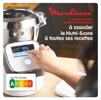 Manger sain et #durable devient encore plus simple maintenant ! @MoulinexFrance enrichit son offre de services et est la première marque à intégrer dès à présent l’étiquette Nutri-Score dans ses #applications #recettes 👍🤗 !