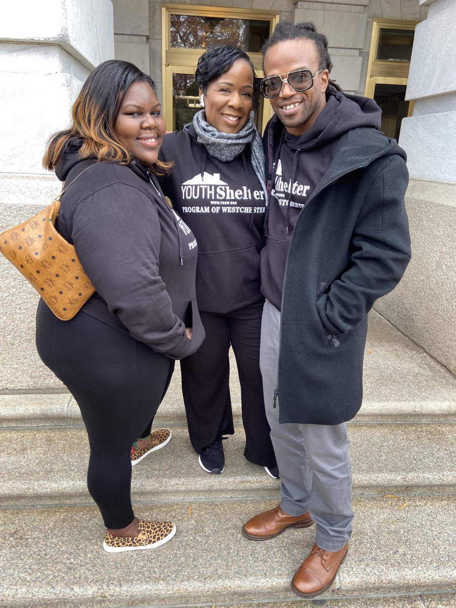 ⁦<a href="/ysow4youth/">Youth Shelter Program of Westchester</a>⁩ team with ⁦@JamaalBowmanNY⁩. Great experience. #government