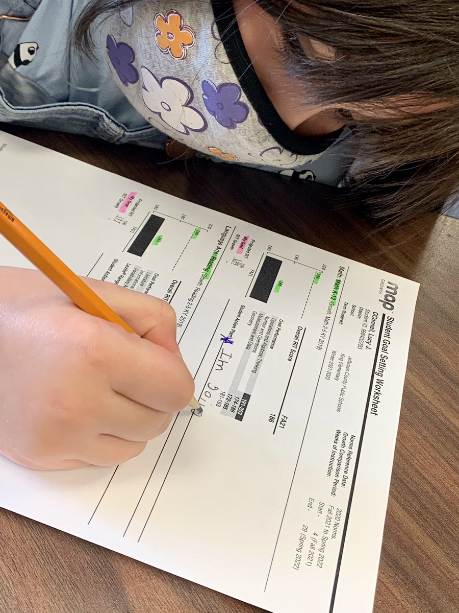 HMILLERJCPS's tweet image. Student goal setting for MAP! My second graders are taking an active role in their learning and striving for growth ❤️ @KingElemJCPS #goals #MAPTEST