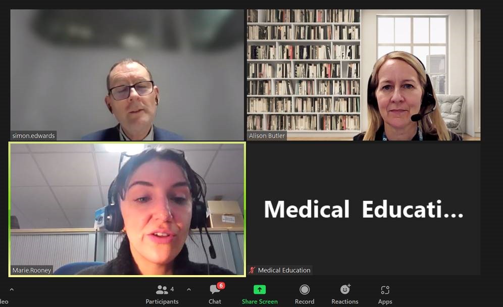 CNWLImprovement's tweet photo. At the Medical Trainee QI Clinic today, @Simoned47567247 @AliButler40 & Yasmin Al-Asady (#QIFellow) heard about two great QI projects: one with Marie-Claire Rooney, Palliative Care Service at UCLH and one with Kah Lok Chan in MH Services at Vauxhall Bridge Road. https://t.co/4GQVhvv12l