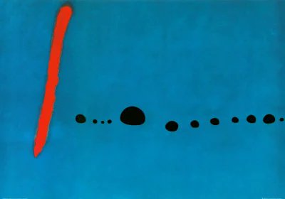 Joan Miró (1893-1983), Bleu II (1961). #París, Centre national d’art et de #culture Georges-Pompidou