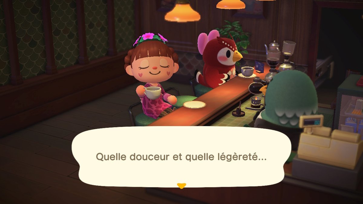 MelikoACNH's tweet photo. Café en bonne compagnie ce soir! #AnimalCrossing #ACNH #NintendoSwitch https://t.co/7HPIvAtxR9