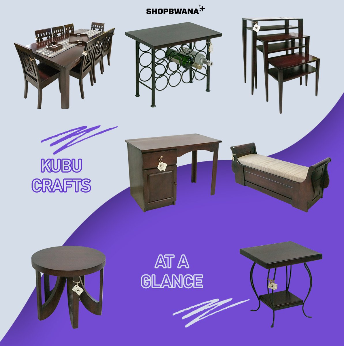 shopbwana's tweet photo. Start your home with quality furniture made in Zambia from fine Zambian wood. Kubu Crafts have created a stunning range of tables, chairs, beds, crafts, and office desks and chairs. Follow the link to buy Kubu Crafts products: https://t.co/uBHA05a3Z6 https://t.co/LMmyi8UOQ8