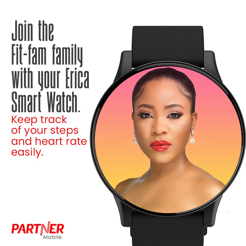 partnermobileng's tweet photo. Steady monitor your fitness goals with the Erica Smart watch.
Keep track of your daily development and monitor your heart rate.
#PartnerMobile #EV1PRO #EricaSmartWatch #BlackFriday #PartnerMobilexErica #EricaNlewedim #Erica https://t.co/p6wFoqrMG4