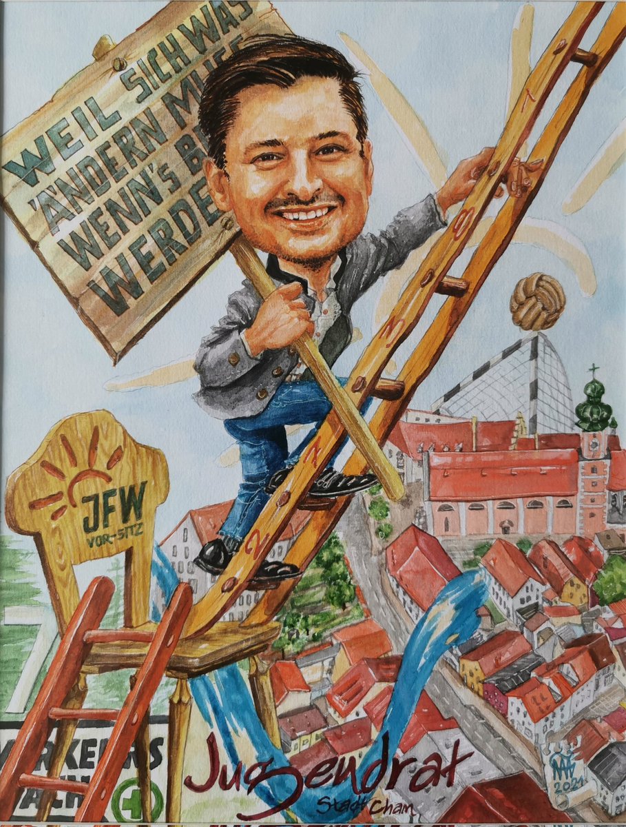 Vielen Dank an die Kreisvorstandschaft der #FREIEWÄHLER des Kreisverband Cham für diese amüsante Darstellung meiner Person... 🧡😄

Ehrlich gesagt bekommt man da Höhenangst! 👀

#FREIEWÄHLER #Karikatur #Politik #starwaytoheaven🎶