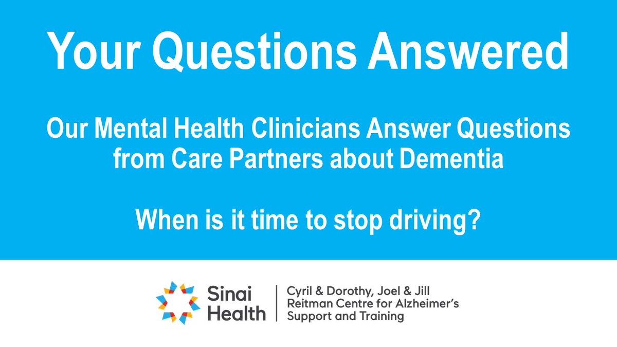 Our <a href="/SinaiHealth/">Sinai Health</a> Mental Health Clinicians created a video series to answer questions that care partners of persons living with #dementia commonly ask them. Use this link to see our response. youtu.be/cqh6ESxphUs @Alz_SMND <a href="/DementiaAlzh/">Alzheimer Society</a> <a href="/ASYork1/">Alzheimer Society YR</a> <a href="/AlzheimerDurham/">Alzheimer Society of Durham Region</a> <a href="/alzsocww/">Alzheimer Society WW</a>