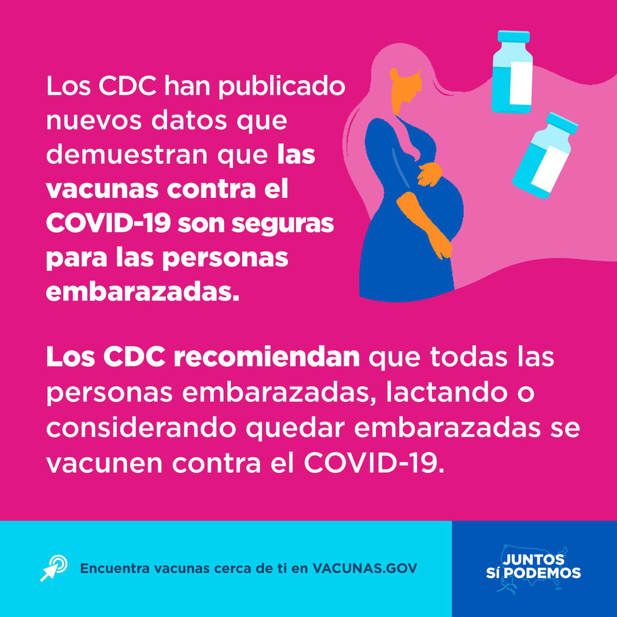 CookCoHealth's tweet image. ➡️Los CDC recomiendan que te vacunes si estás embarazada o si estás planificando quedar embarazada en el futuro para estar #protegida contra el COVID-19. 

Encuentra vacunas cerca de ti en ow.ly/Gnq050GYOVN.