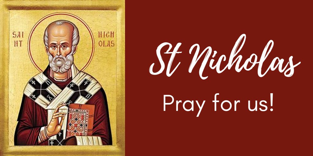 Today is the feast of St Nicholas. Did you know that the tradition of stockings comes from St Nicholas who threw gold through an open window in his town and it is thought that some fell in the socks of a child.🧦Do you have any family traditions to mark this day?