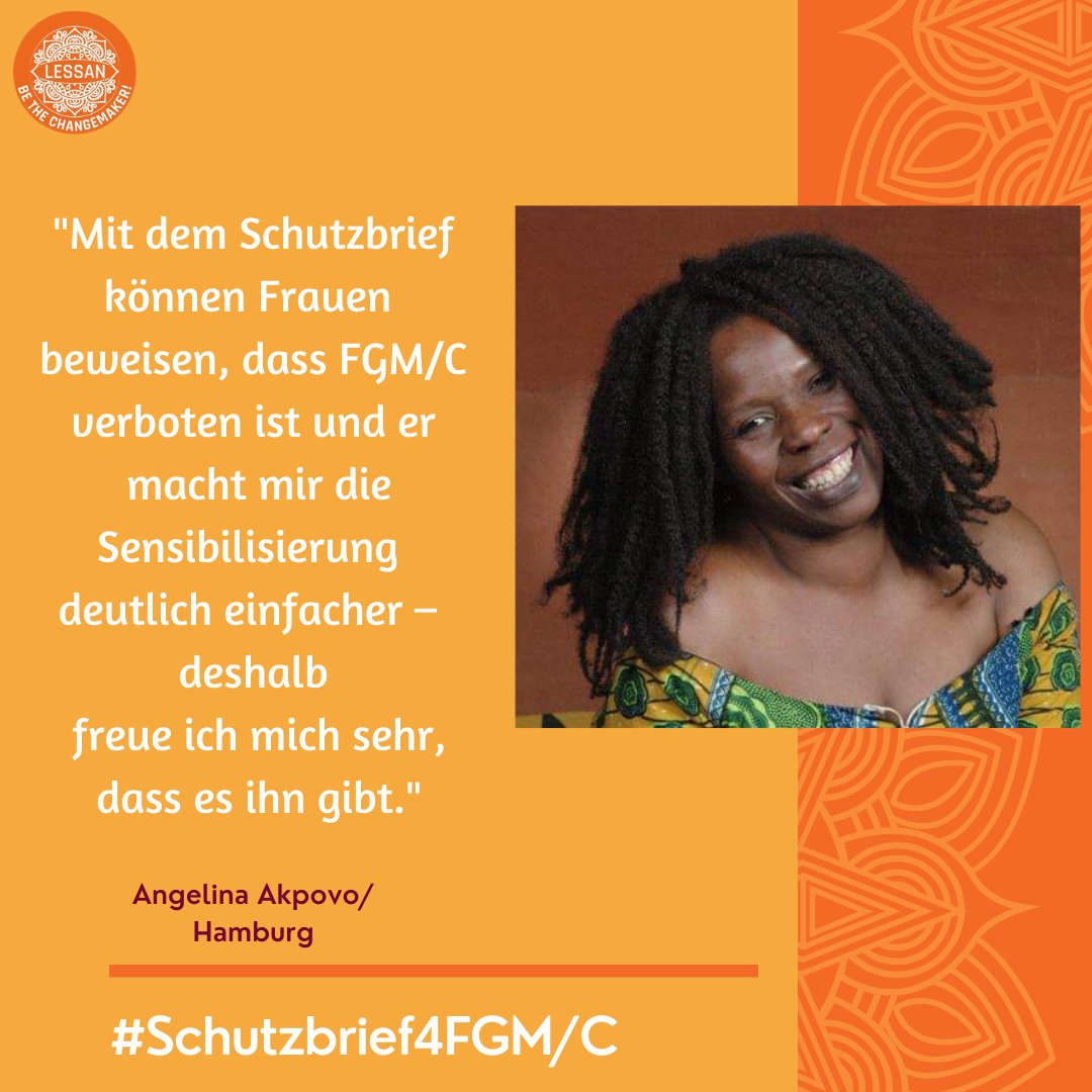 Lessan_eV's tweet photo. Angelina ist Mutter, Tanzlehrerin, Künstlerin und Gründerin von Alafia, dem größten Afrikafestival in Hamburg. Seit 20 Jahren setzt sie sich hierbei für das Empowerment von Frauen, Mädchen, Männern und Communities auf kunstvolle Art und Weise ein. 
#Schutzbrief4FGM/C https://t.co/7juKqgwq2X