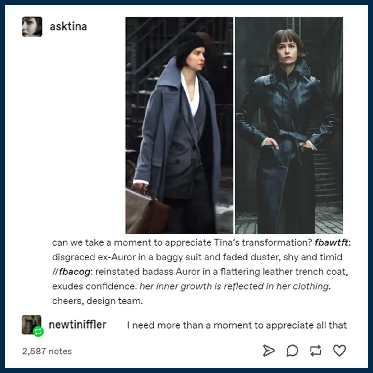 MuggleNet's tweet photo. Ladies and gentlemen, HER! #FantasticTina https://t.co/6yGdlMgfoO