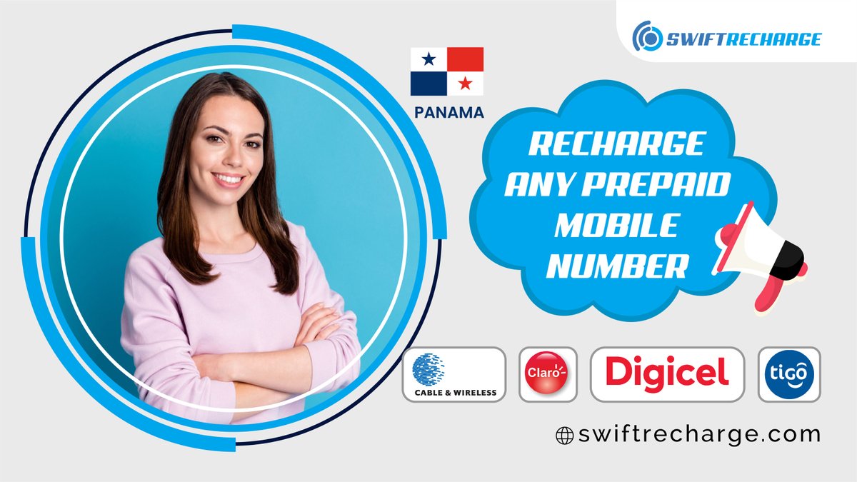 swiftrecharges's tweet photo. Send recharge to your beloved ones in Panama!
Recharge instantly Cable&amp;Wireless, Claro, Digicel, and Tigo!

#panama #cableandwireless #claro #digicel #tigo

https://t.co/HKuLmX8nzw https://t.co/Q0HXGt0sQE