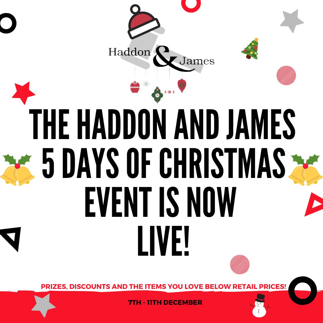 HaddonandJames's tweet photo. Our 5 Days of Christmas event is LIVE! A great chance of paying far below retail price! Plus FREE DELIVERY or 25% OFF your buyer's premium for 5 auction winners in our event! DO NOT WAIT! BID NOW! https://t.co/OCPcI1aTsj 

#haddonandjames #auction #Christmas #explore #explorepage https://t.co/EEiXWPXmjd