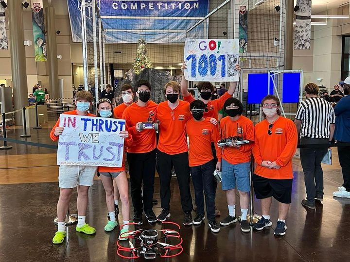 GrandvilleDawgs's tweet photo. Congrats to our Bell Vertical Robotics team for taking 3rd in the 2021 National Championship! π₯ This was their first year in this tough program, which required them to program a land rover and a student-built aerial drone. #bellaviation #wearegrandville #grandvillerobodawgs https://t.co/O0oyFeRNy5