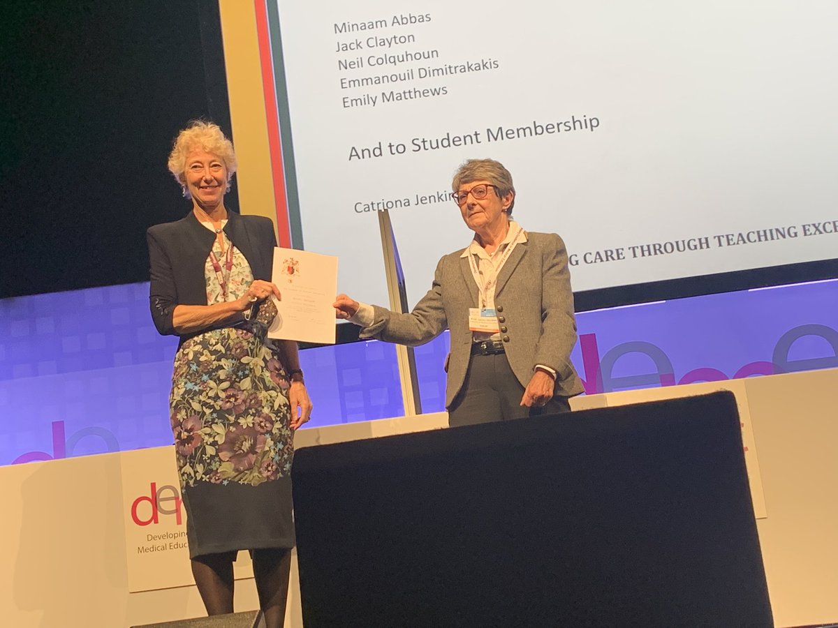 Congratulations @sheona_macleod and @PGDeanSEScot for your honorary fellowships of Academy of Medical Educators @MedicalEducator #DEMEC21 @COPMeDUK