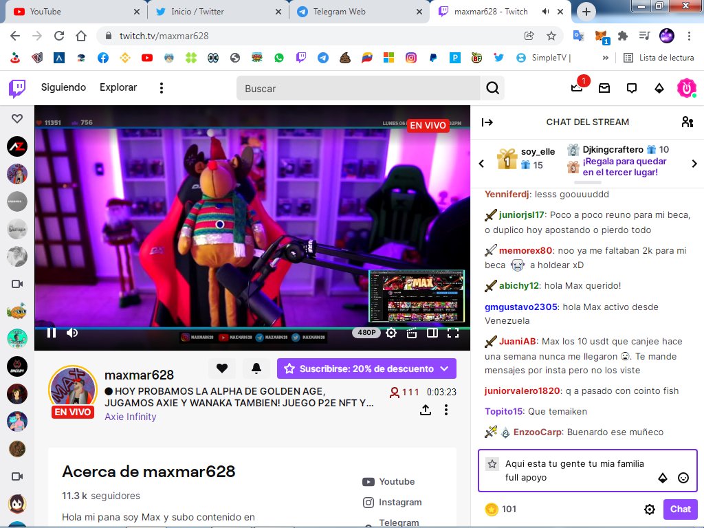 YenniNFT's tweet photo. EN VIVO POR TWITCH EL PANA @maxmar628 
https://t.co/aV0Hn4rJH5
VIVAAAA LA COMIIIAAAAA https://t.co/nh7hUnB1Qx