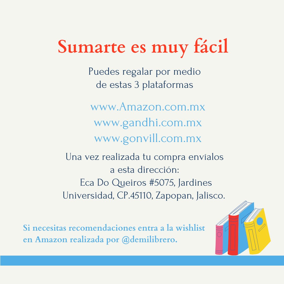 ¿Qué libro le regalarías a una mujer en situación de cárcel?
Este diciembre nos unimos para regalar libros a las mujeres privadas de su libertad 📚

¡Es muy fácil sumarte! 🙌🏼🤍
urlshortner.org/ShYnE