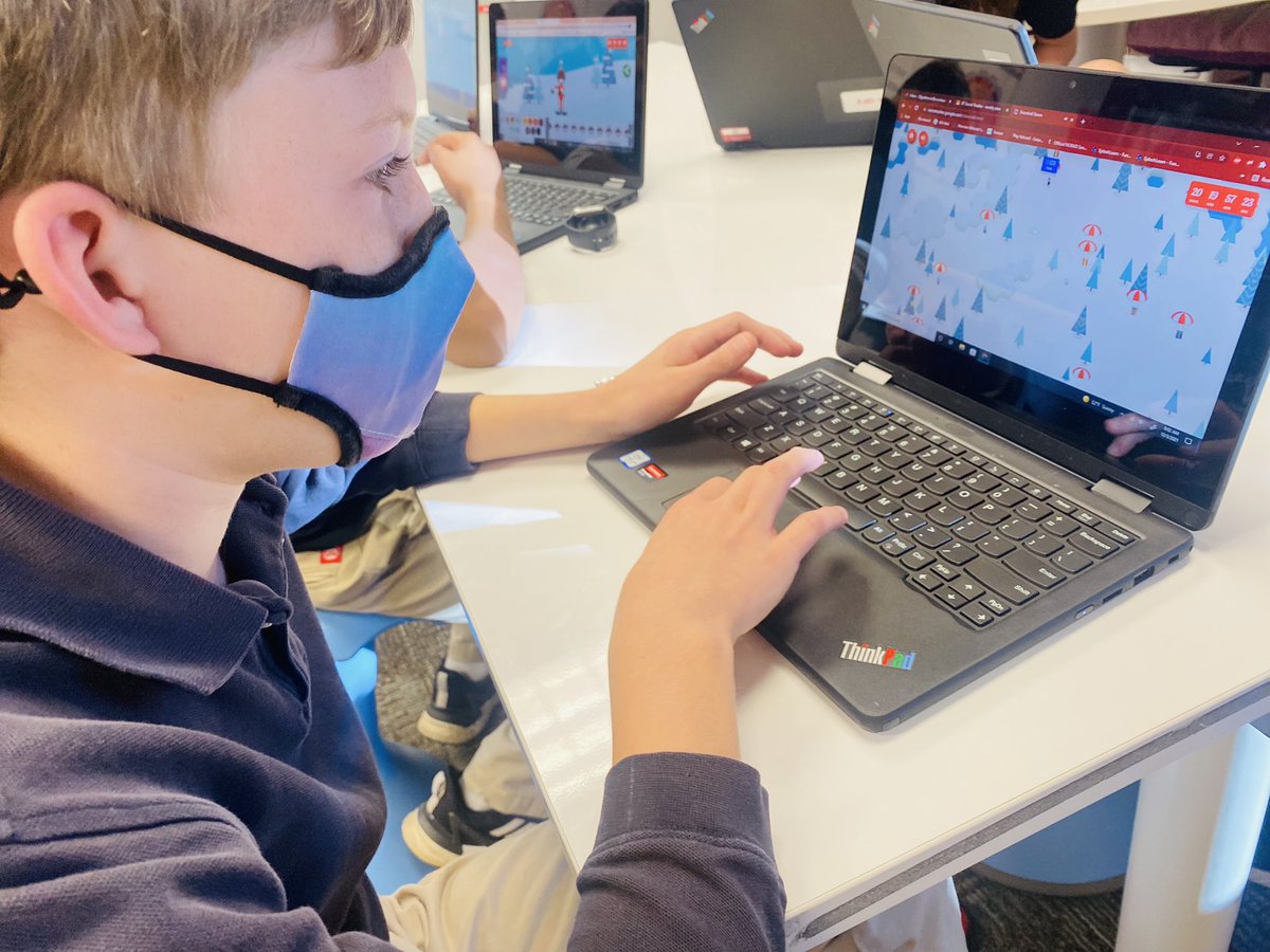 SandraVarajic's tweet photo. It is #NationalComputerScienceWeek so of course we are completing CS lessons and #HourOfCode on @codeorg @CoSpaces_Edu @scratch @LEGO_Education #spikeprimeapp @WoodwardAcademy Lower School @dandyphillips13 @cwhitetech https://t.co/n4IieXP21X