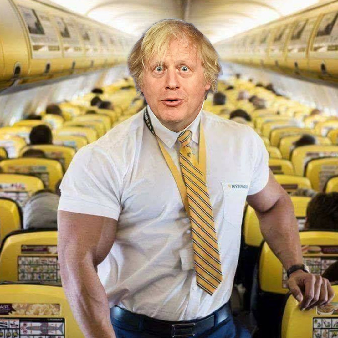 Lucro Escultura once Ryanair on Twitter: "Mr Benn put on the Ryanair cabin crew uniform, and as  if by magic was working the red eye from Stansted-Malaga #MrBennPM  #BorisJohnson https://t.co/jpmFEfqw2u" / Twitter