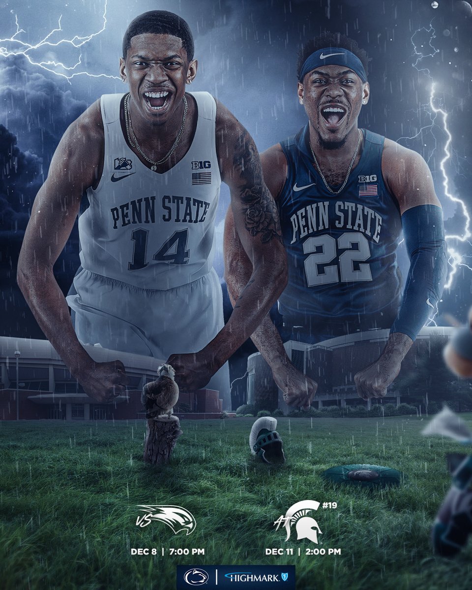 Two opportunities to take this week by storm ⚡️

Wagner comes to town Wednesday before we head to East Lansing for the first Big Ten road battle of the season.

#WeAre