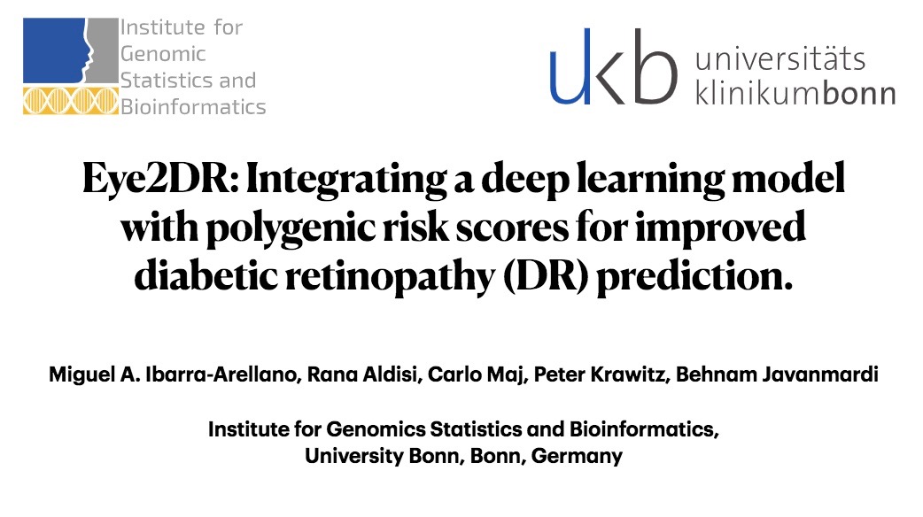 At the #AGD2021, our group (<a href="/thsieh_tw/">Tzung-Chien Hsieh</a>, <a href="/miguelib93/">Miguel A, Ibarra Arellano</a>, <a href="/s_rassmann/">Sebastian Rassmann</a>, <a href="/Axtinx/">Alexander Hustinx</a>, <a href="/KrawitzPeter/">Peter Krawitz</a>) is presenting 4 posters on next-generation phenotyping using #AI on imaging #data. I will share more on each of them soon. <a href="/IGSBteam/">Institute of Genomic Statistics & Bioinformatics</a> <a href="/AGD_eV/">AGD e.V.</a> #genetics #diagnosis 
x.com/AGD_eV/status/…