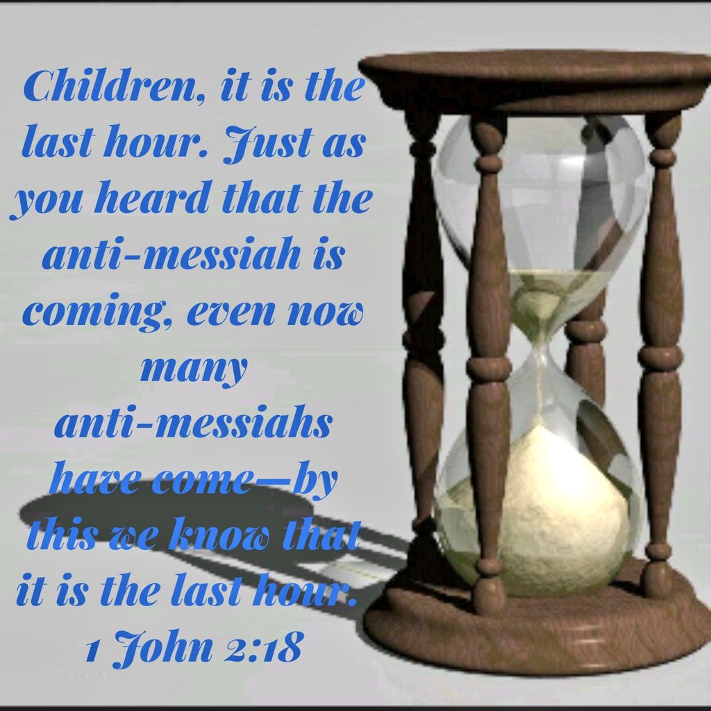 jlshine5's tweet photo. Children, it is the last hour. Just as you heard that the anti-messiah is coming, even now many anti-messiahs have come—by this we know that it is the last hour.
1 John 2:18 TLV
#JesusIsTheWayTheTruthTheLife https://t.co/Z3skIxAYH1